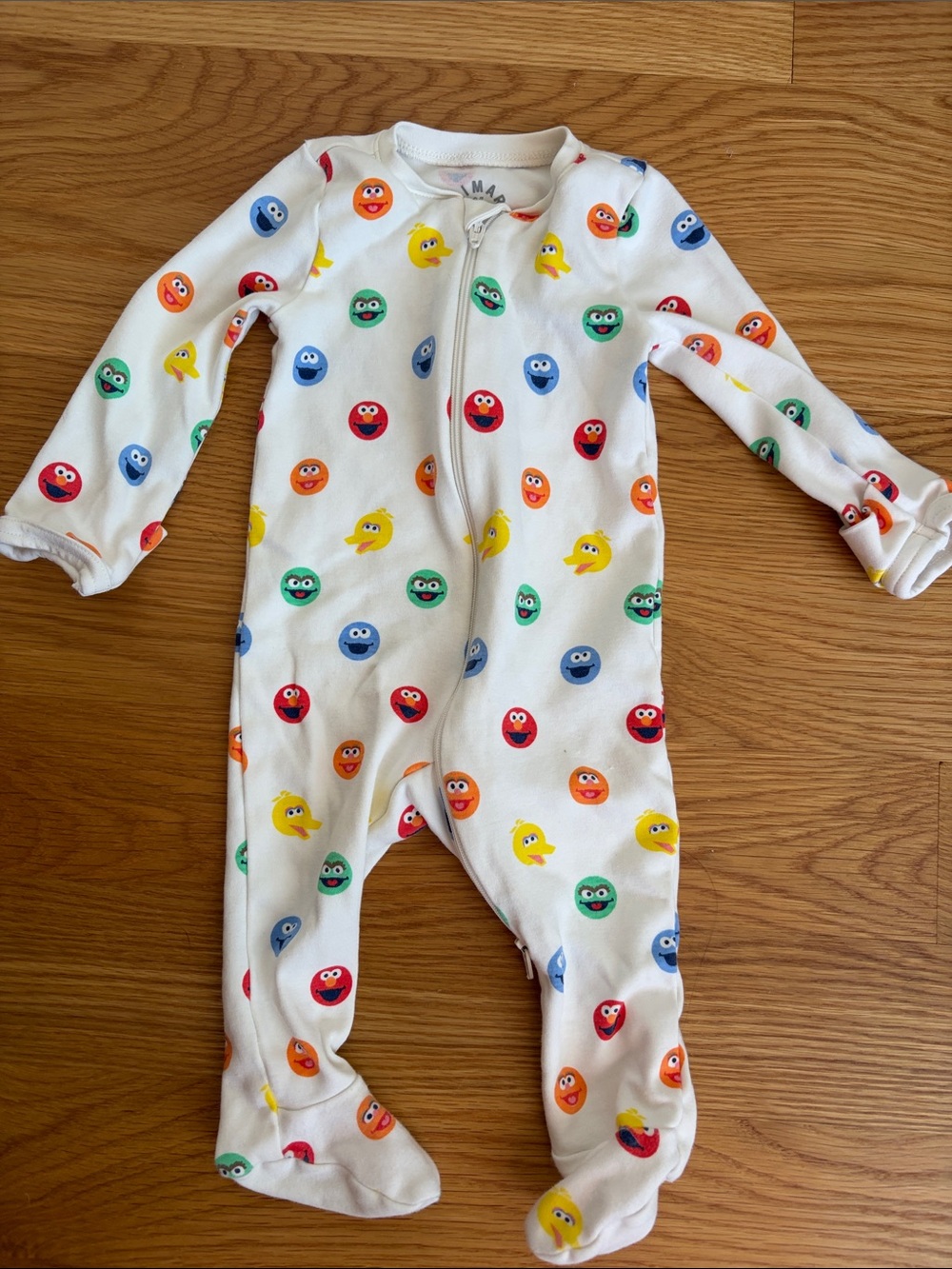 +PRIMARY+ Sesame Street Double Zip Footie